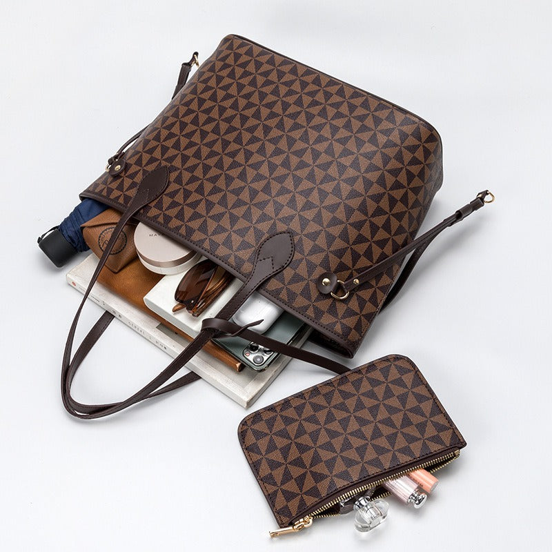 Windmill Pattern Handheld Shoulder Bag Set