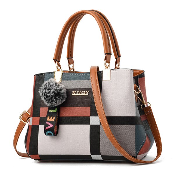 Plaid Stitching Wild Crossbody Bags