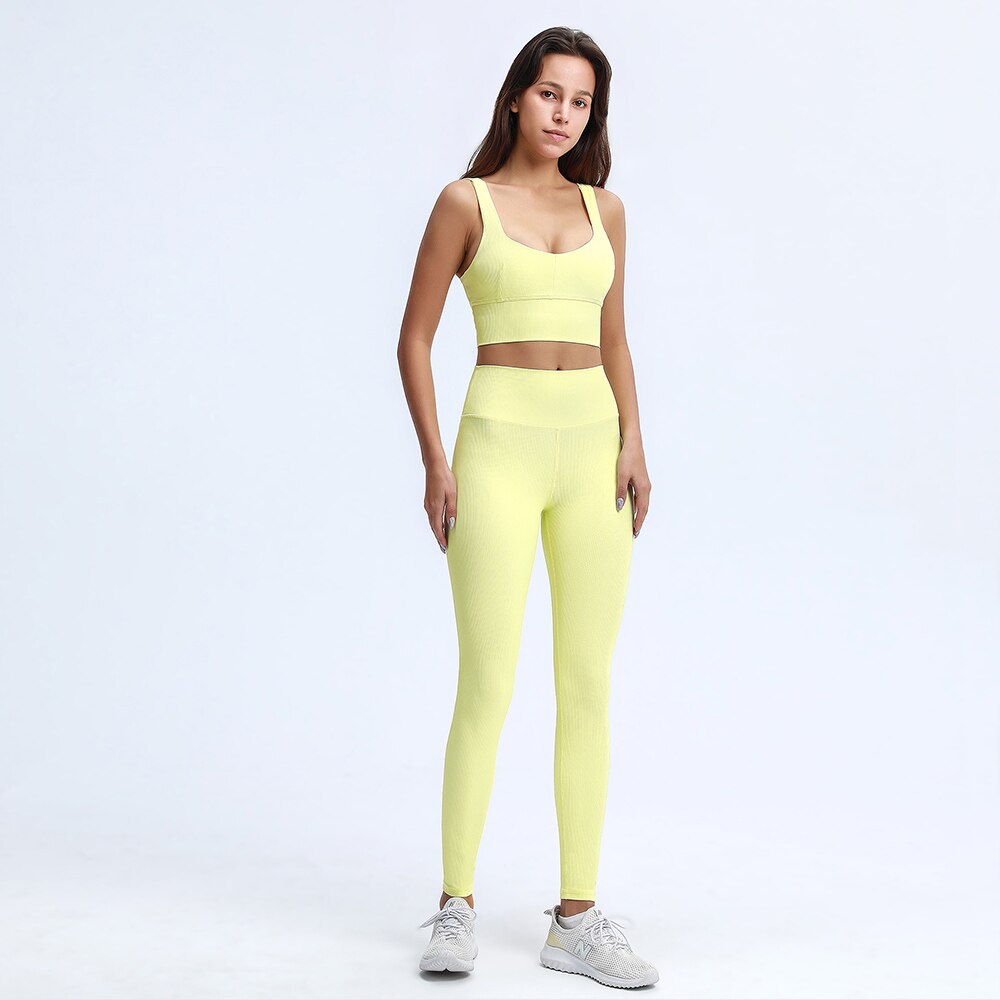 Rib Active Sports Bra & Seamless Leggings Set