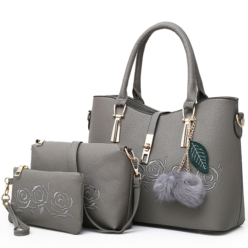 Casual Tote Messenger Bag Set