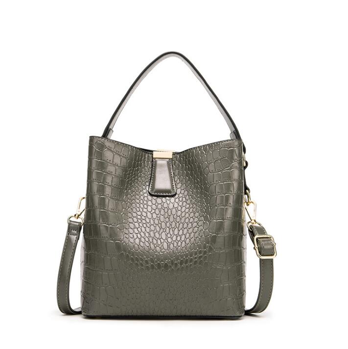 Crocodile Pattern Bucket Bags