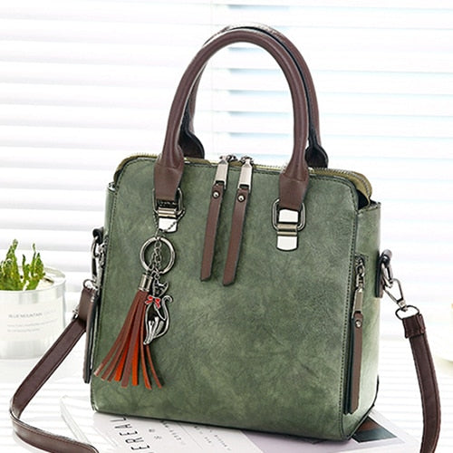 Crossbody Vintage Leather HandBags - Hey Love Boutique