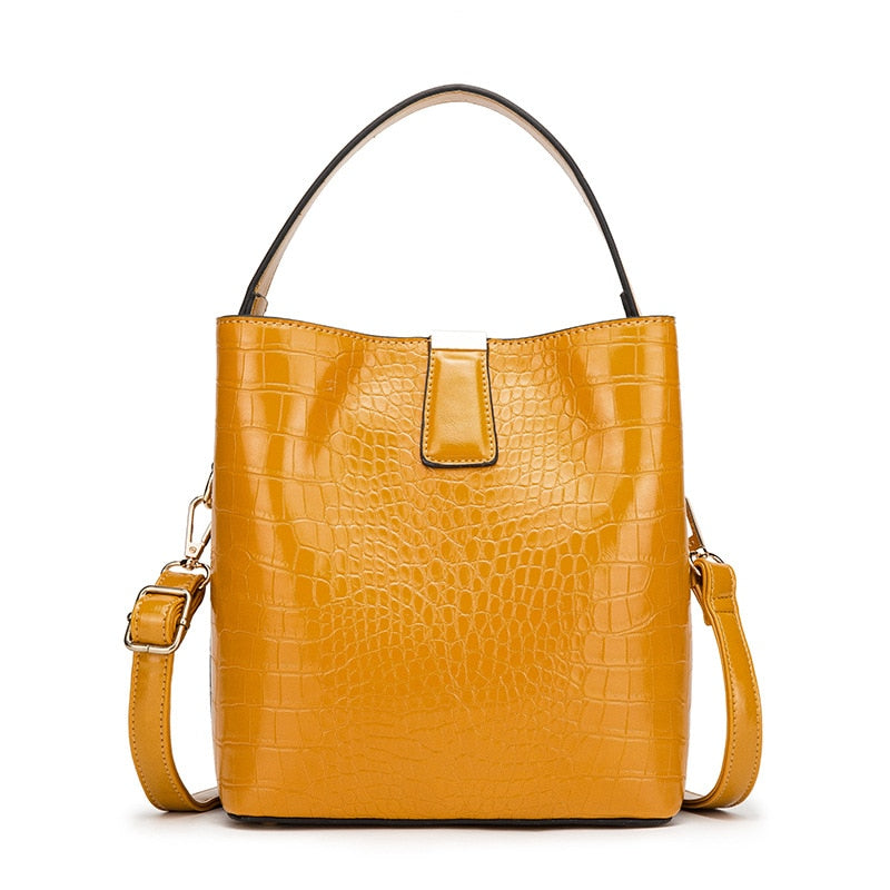 Crocodile Pattern Bucket Bags