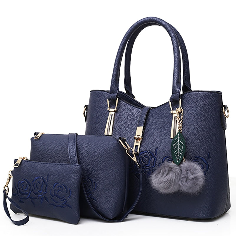 Casual Tote Messenger Bag Set