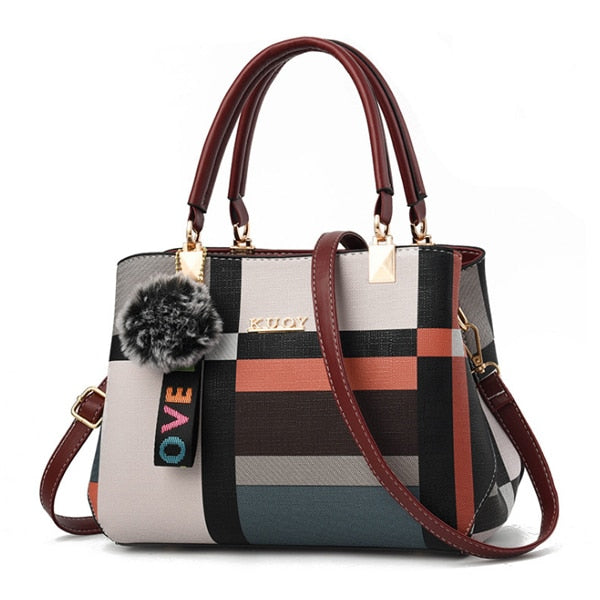 Plaid Stitching Wild Crossbody Bags