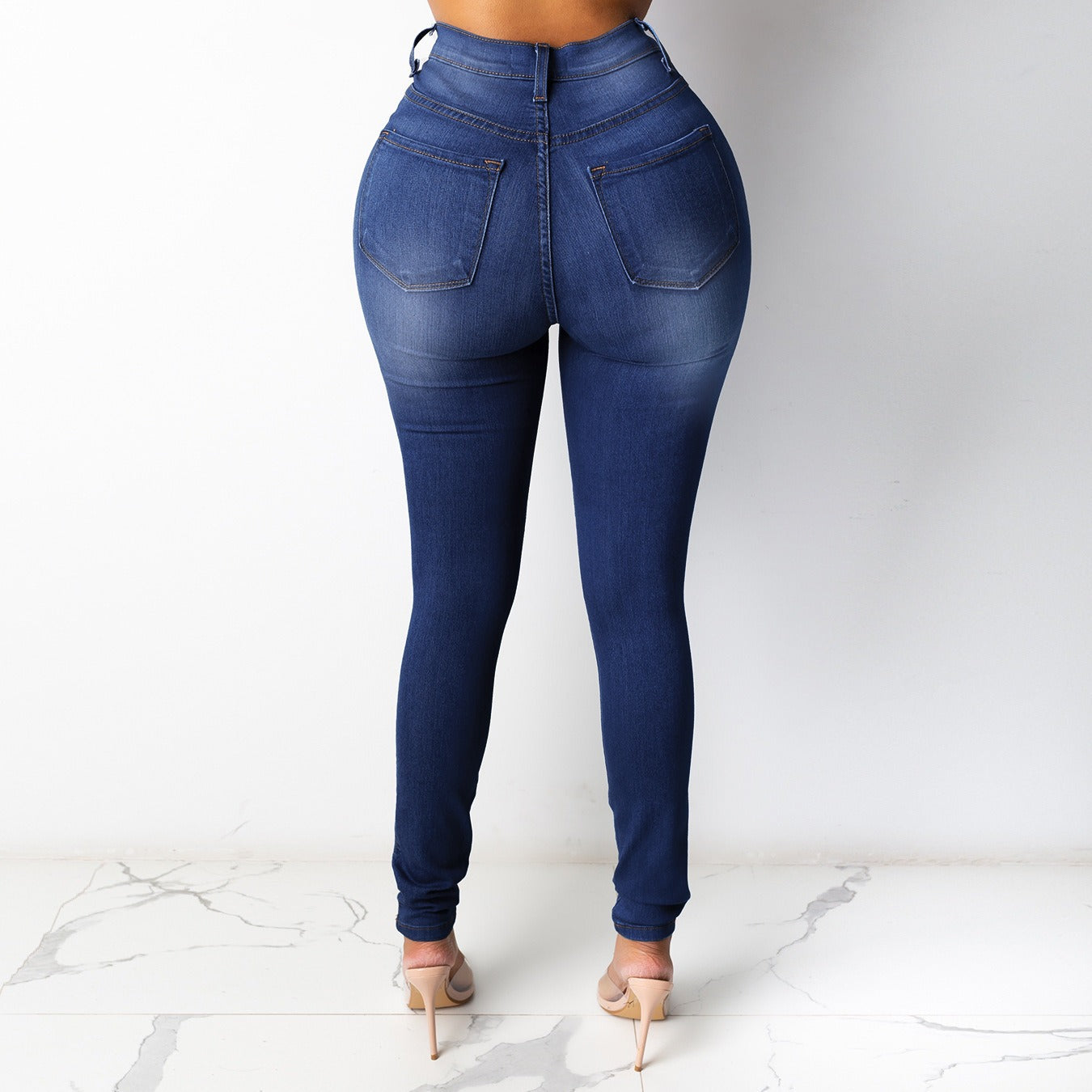 High Waist Thin Jeans