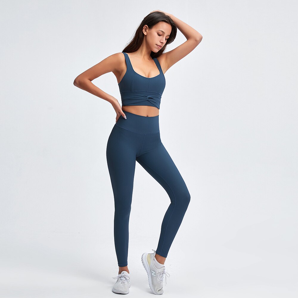 Rib Active Sports Bra & Seamless Leggings Set