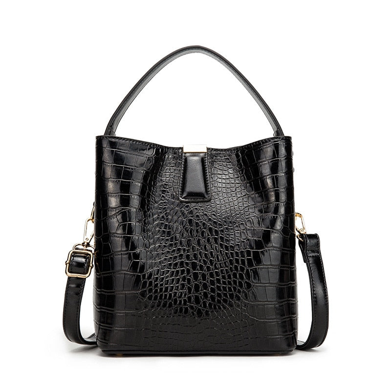 Crocodile Pattern Bucket Bags