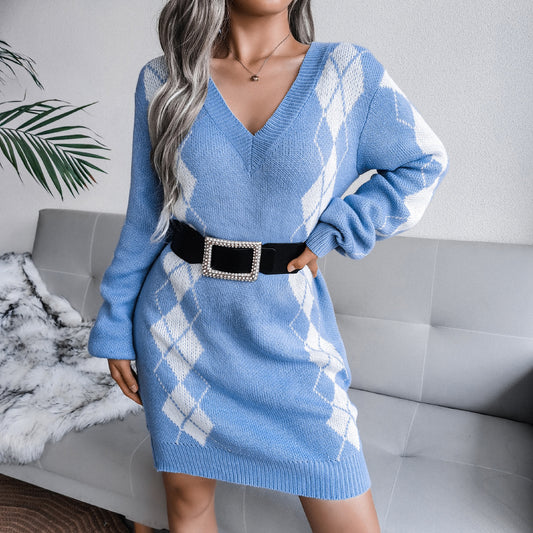 College Style Wool Dress