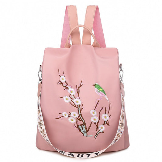 Backpack Versatile Embroidered Travel Bag