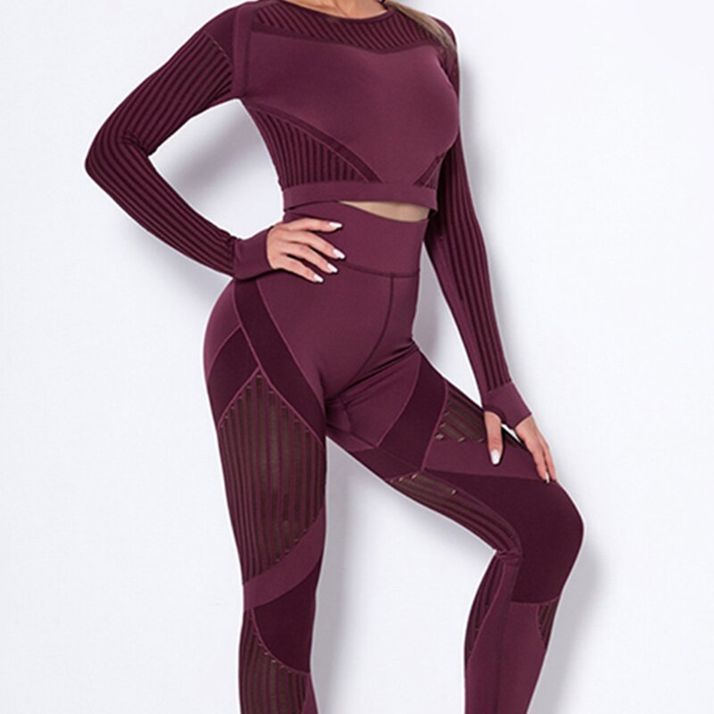 Seamless Push Up High Waist Pants Set