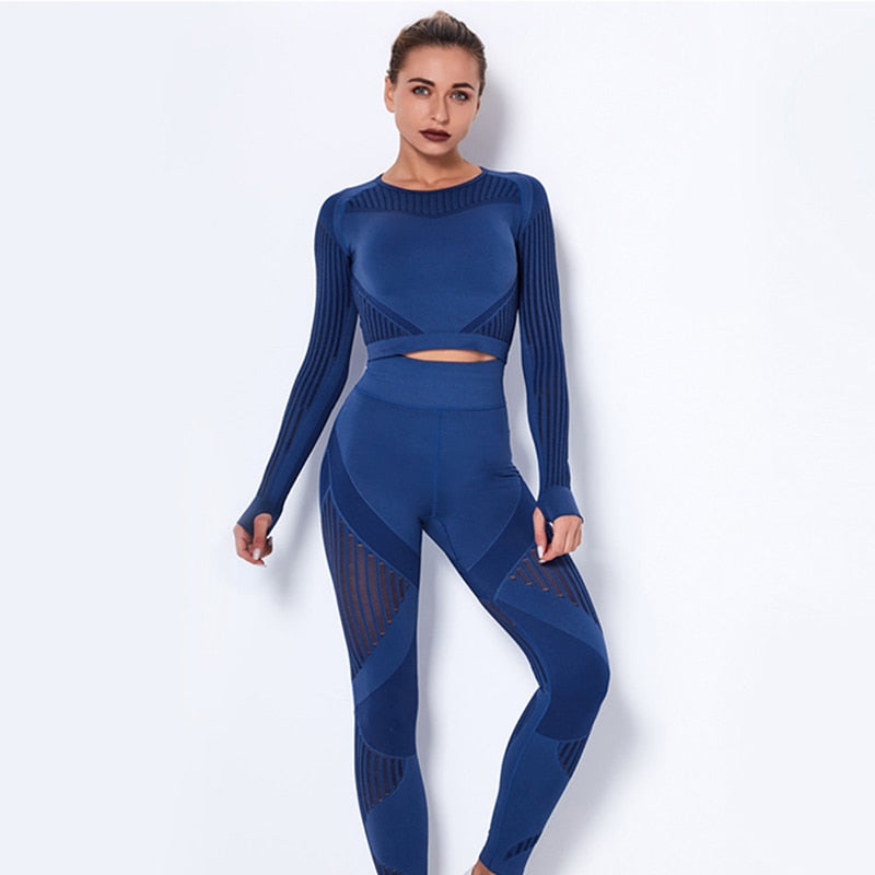 Seamless Push Up High Waist Pants Set