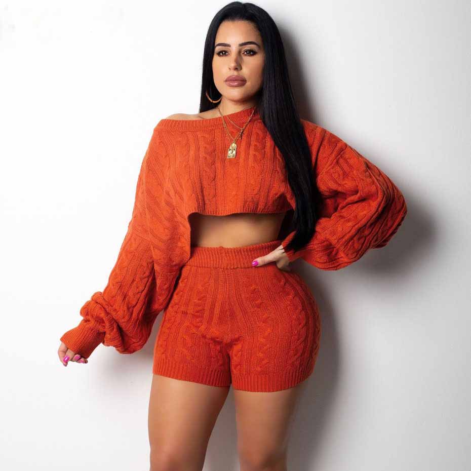 Sexy Knit Sweater Matching Sets