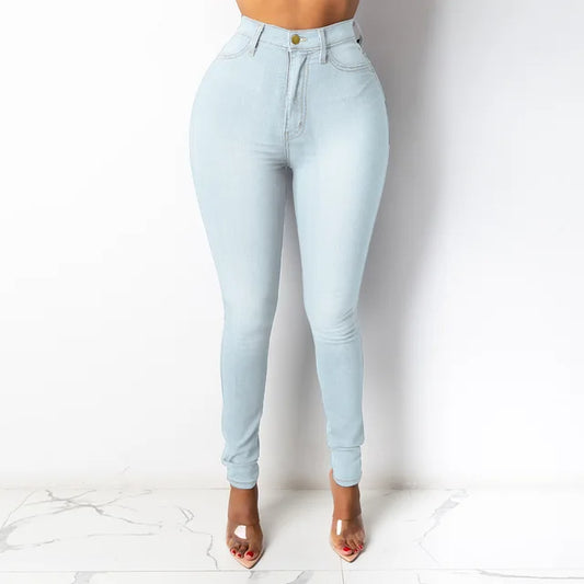 High Waist Thin Jeans