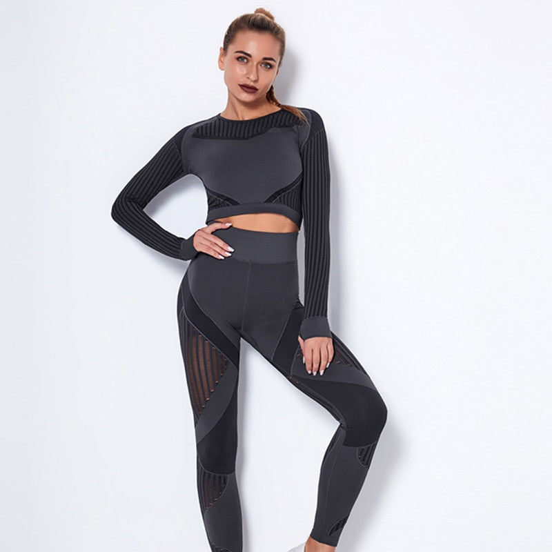 Seamless Push Up High Waist Pants Set