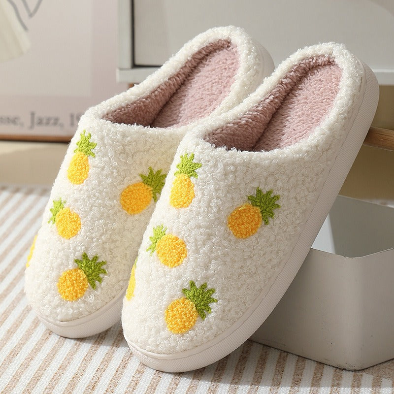 Comfortable Strawberry Cotton Slippers