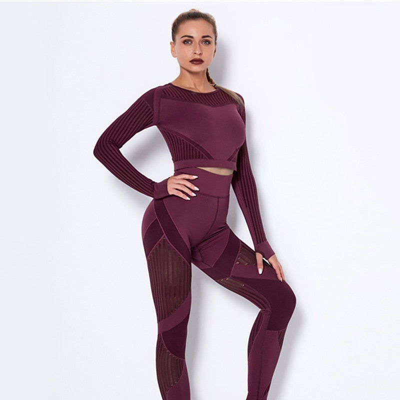 Seamless Push Up High Waist Pants Set