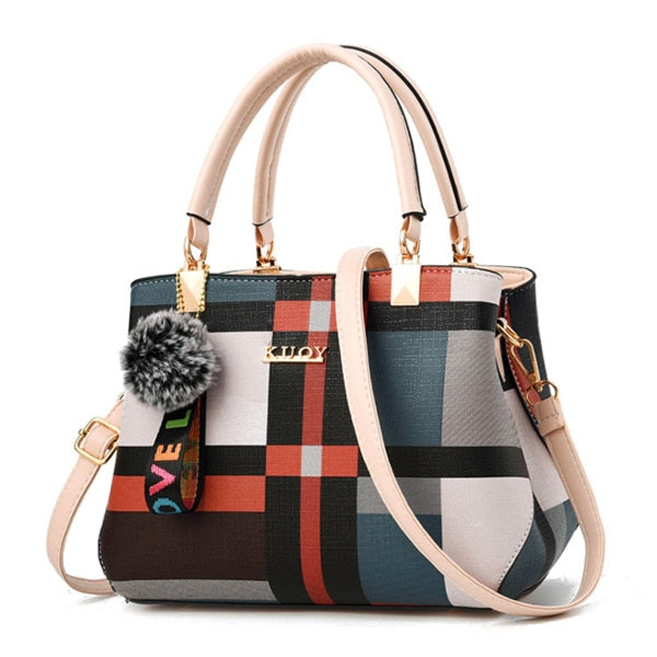 Plaid Stitching Wild Crossbody Bags