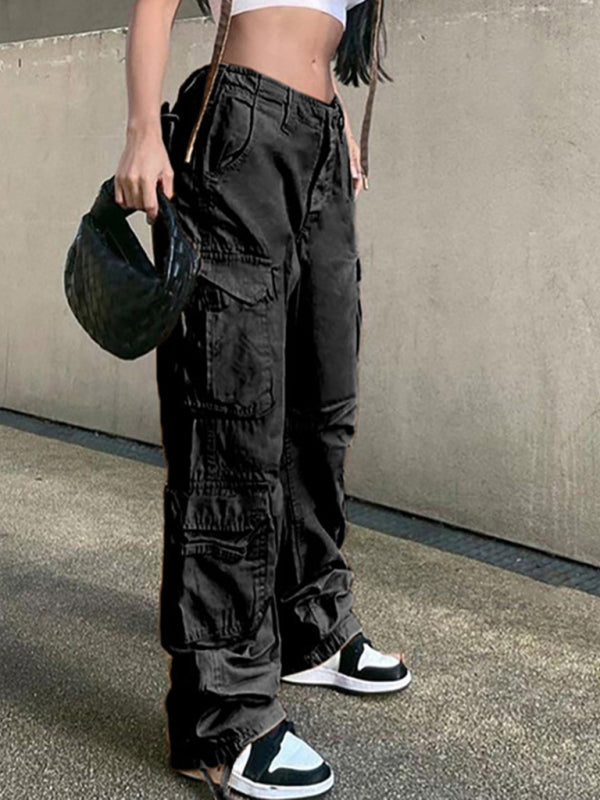 Straight Retro Daddy Cargo Pants