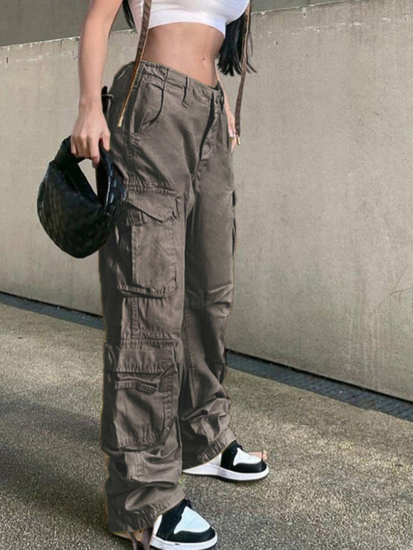 Straight Retro Daddy Cargo Pants