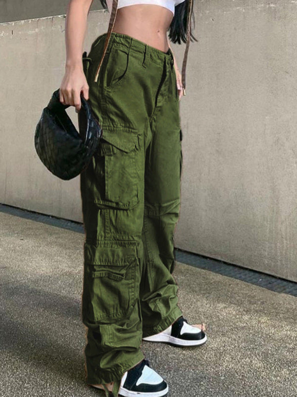 Straight Retro Daddy Cargo Pants