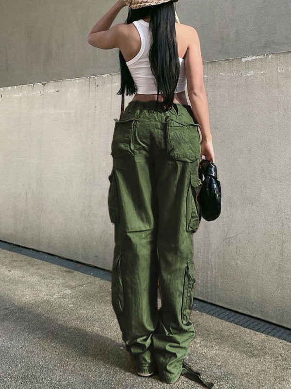 Straight Retro Daddy Cargo Pants