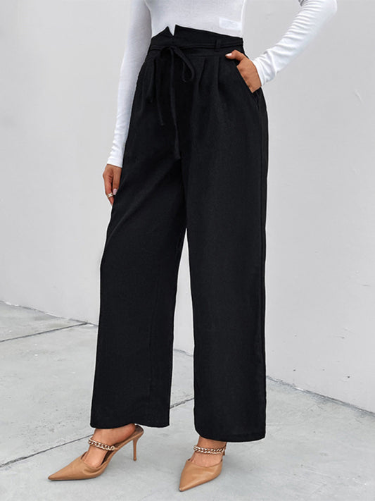 High Waist Loose Fit Wide Leg Pants