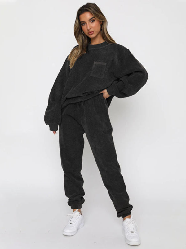 Pullover Long Sleeve Pants Two-piece Set