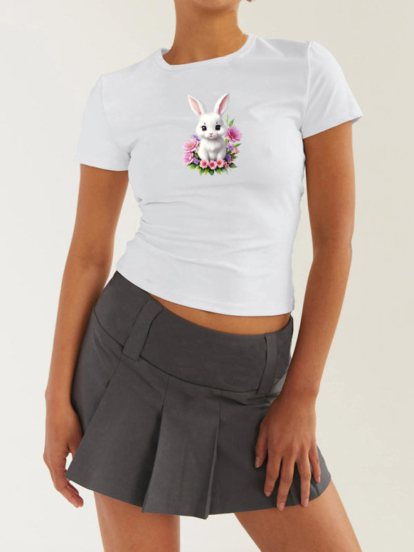 Easter Egg Bunny Printed T-shirt