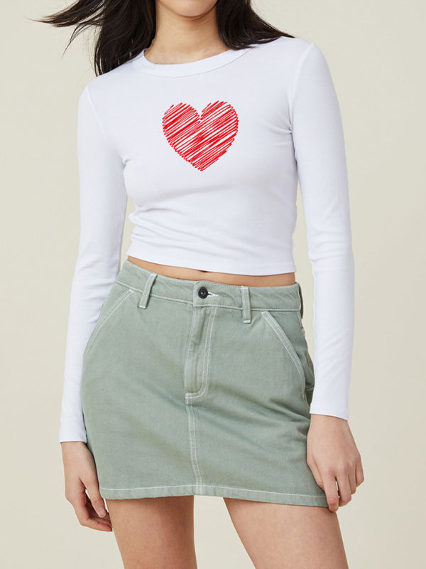 Basics Red Heart Balloon T-Shirt