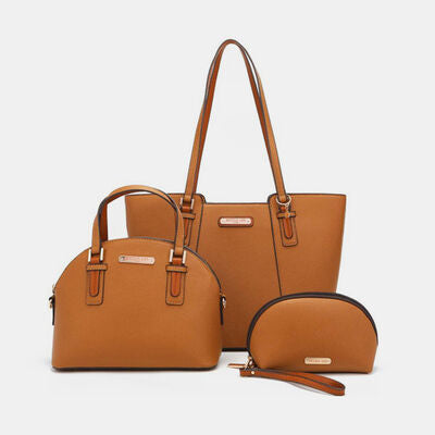 Leather 3-Piece Handbag Set