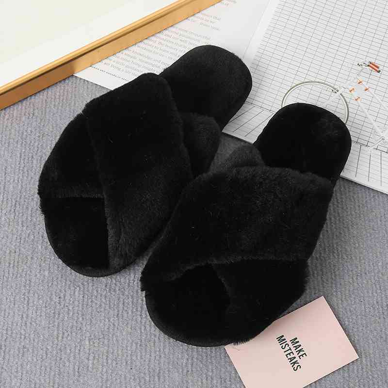 Crisscross Strap Slippers