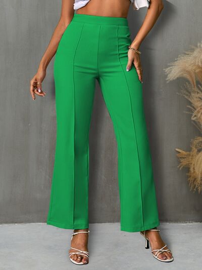 High Waist Straight Pants - Hey Love Boutique