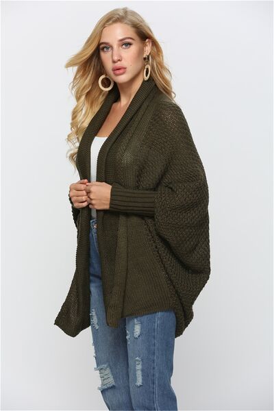 Open Front Batwing Sleeve Cardigan - Hey Love Boutique