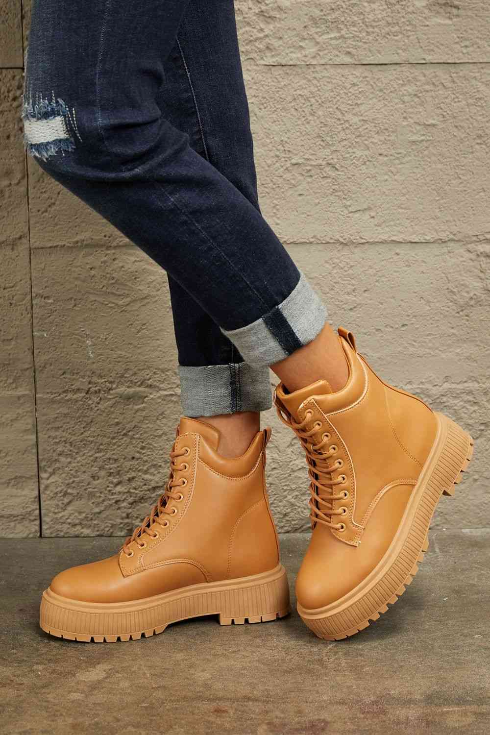 Platform Combat Boots - Hey Love Boutique