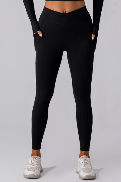 High Waist Active Leggings with Pockets - Hey Love Boutique