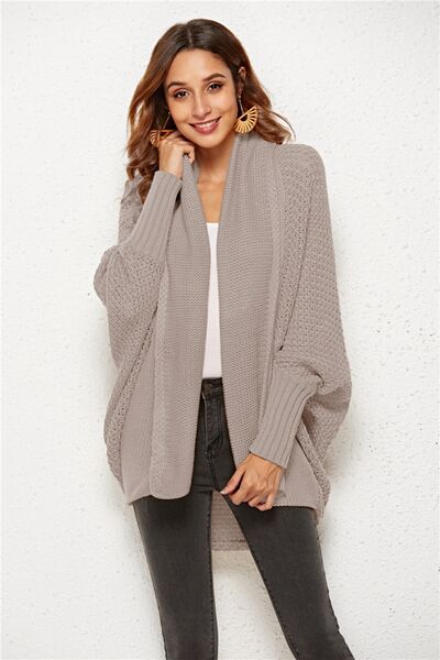 Open Front Batwing Sleeve Cardigan - Hey Love Boutique