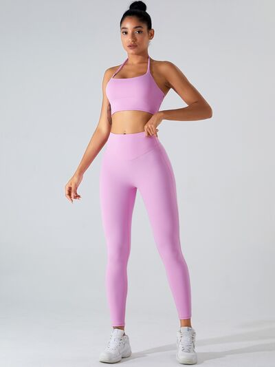 High Waist Wide Waistband Active Leggings - Hey Love Boutique