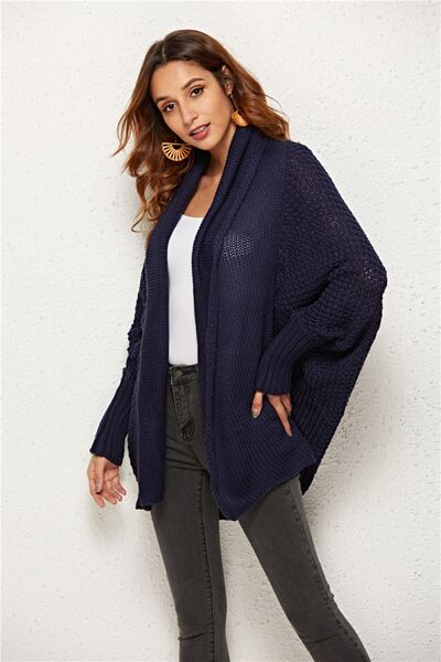 Open Front Batwing Sleeve Cardigan - Hey Love Boutique