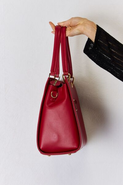 Texture PU Leather Handbag