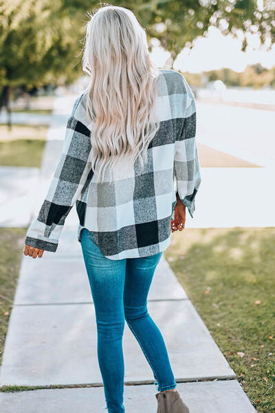 Plaid Button Up Shirt - Hey Love Boutique