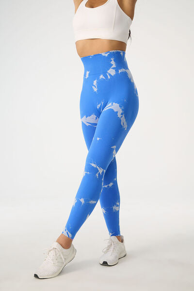 Tie-Dye High Waist Active Pants - Hey Love Boutique