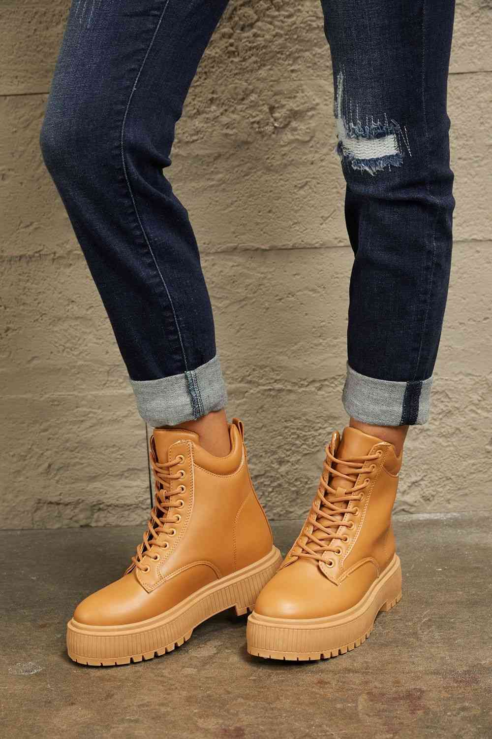 Platform Combat Boots - Hey Love Boutique