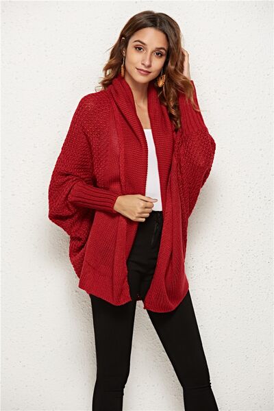 Open Front Batwing Sleeve Cardigan - Hey Love Boutique