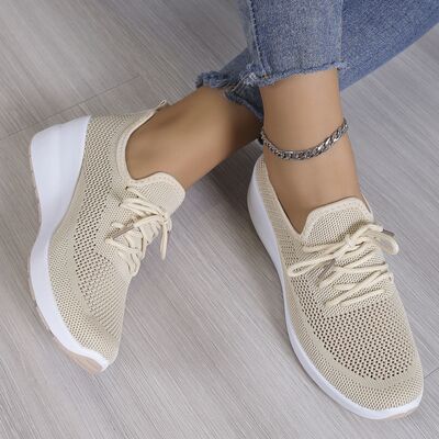 Mesh Breathable Platform Athletic Shoes - Hey Love Boutique