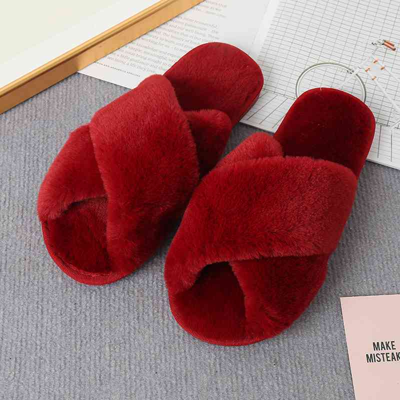 Crisscross Strap Slippers