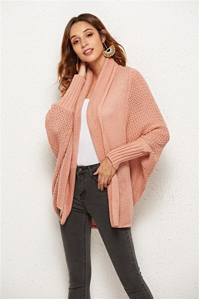 Open Front Batwing Sleeve Cardigan - Hey Love Boutique