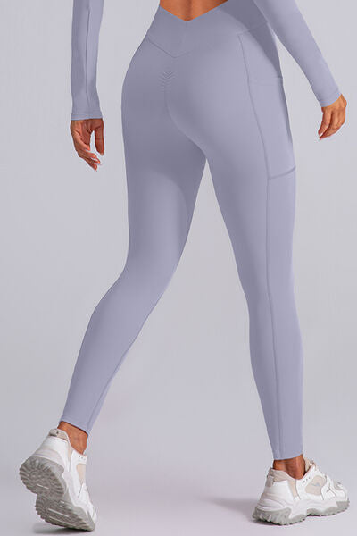 High Waist Active Leggings with Pockets - Hey Love Boutique