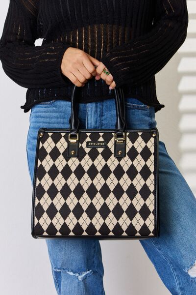 Pattern Leather Handbag