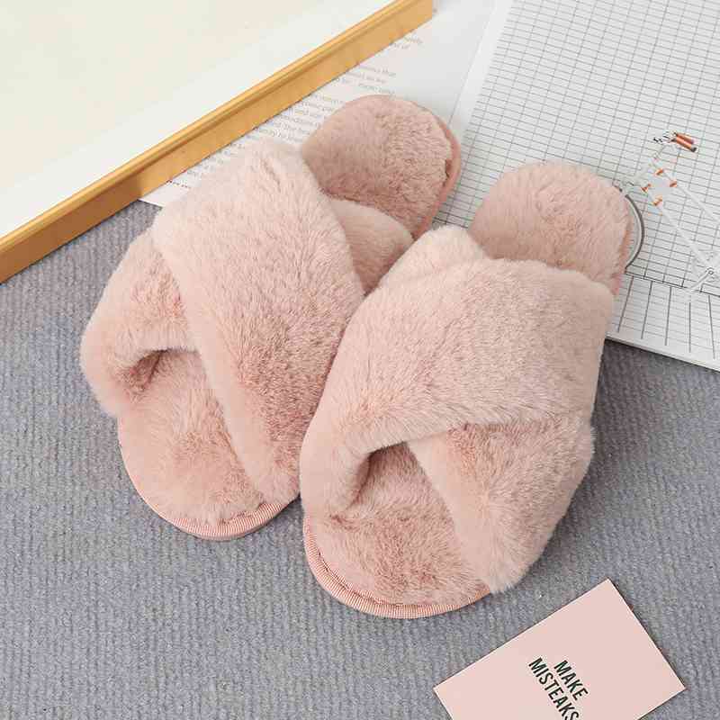 Crisscross Strap Slippers